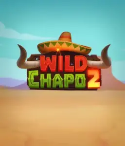 Embark on the vibrant Mexican desert with Wild Chapo 2 slot by Relax Gaming, highlighting a whimsical bull wearing a sombrero set against a serene desert backdrop. This graphic captures the fun and adventure of the game, great for players who enjoy unique themes, providing a delightful gaming experience.