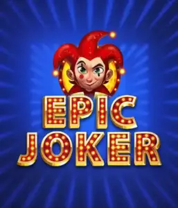 Enter the colorful world of Epic Joker slot by Relax Gaming, showcasing a playful joker with a vivid hairstyle amid a sparkling blue background. This graphic depicts the joy and humor of classic slots, ideal for players who enjoy a nostalgic touch, delivering a delightful play experience.